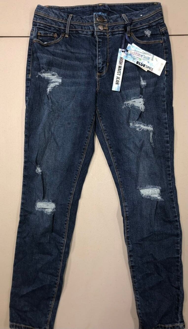 NWT Super Stretchy High Waisted Blue Spice Jeans Womens 11